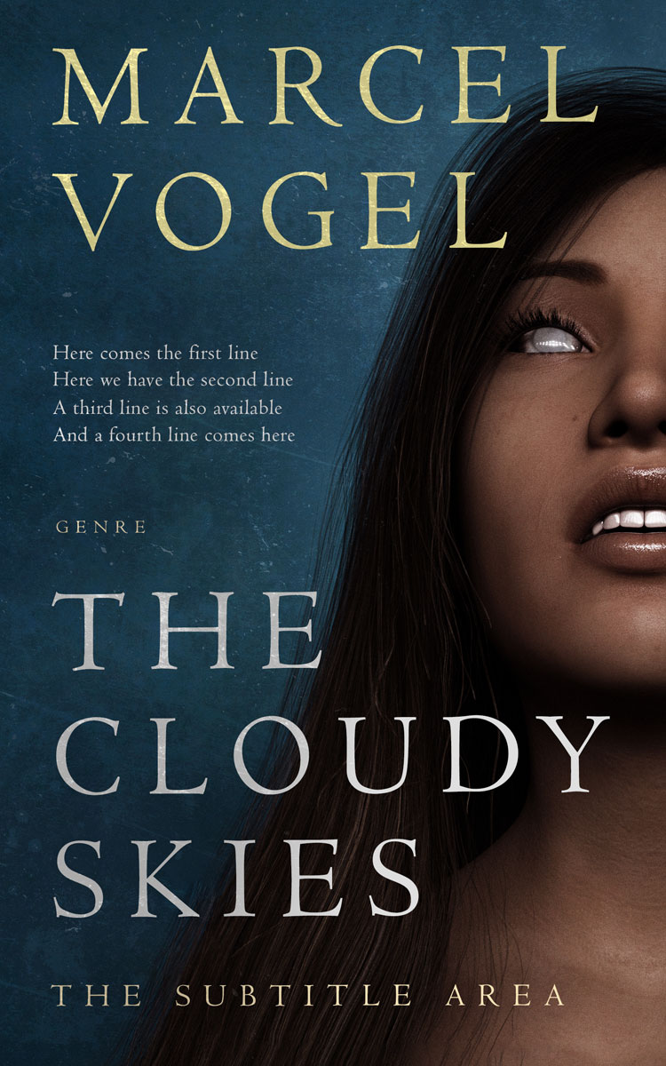 2D view of Premade Horror Book Cover - Outer Space