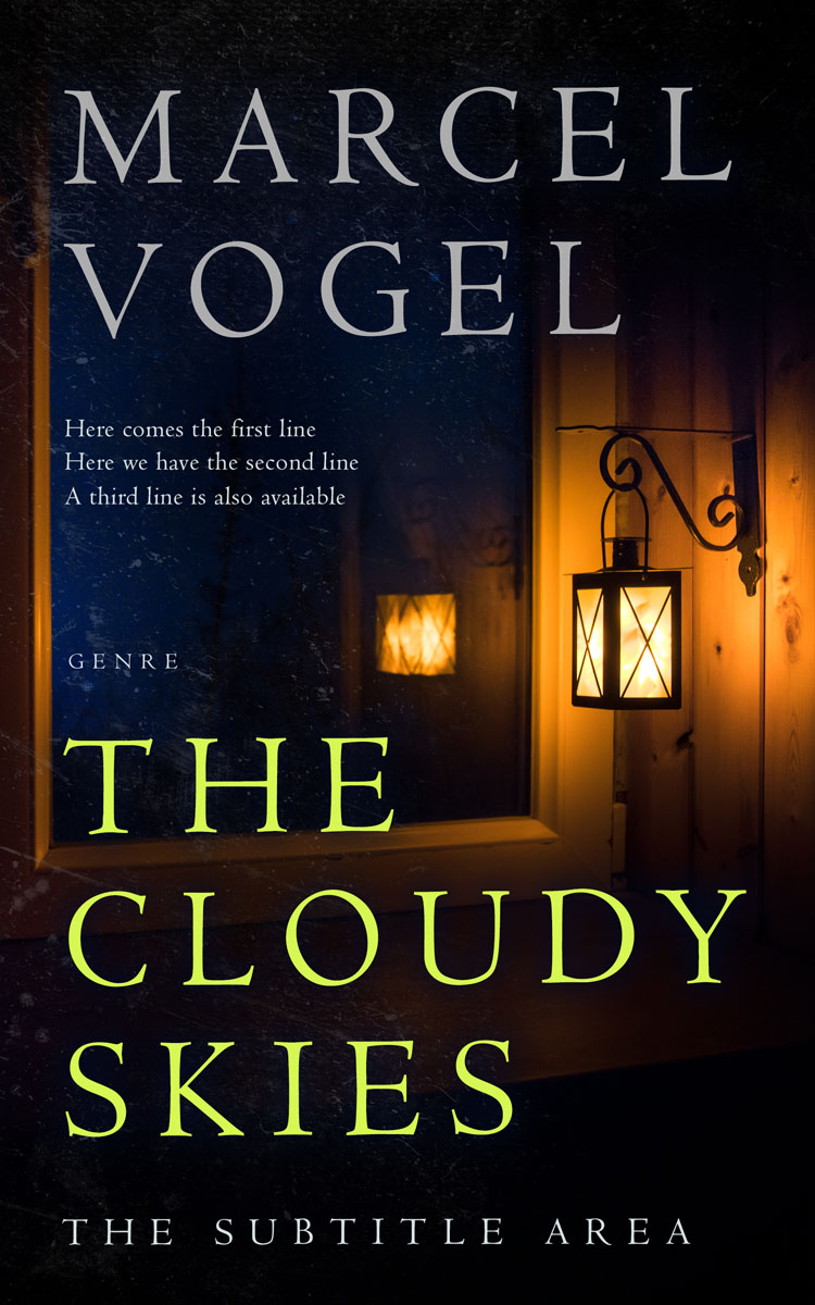 2D view of Premade Horror Book Cover - Cinder