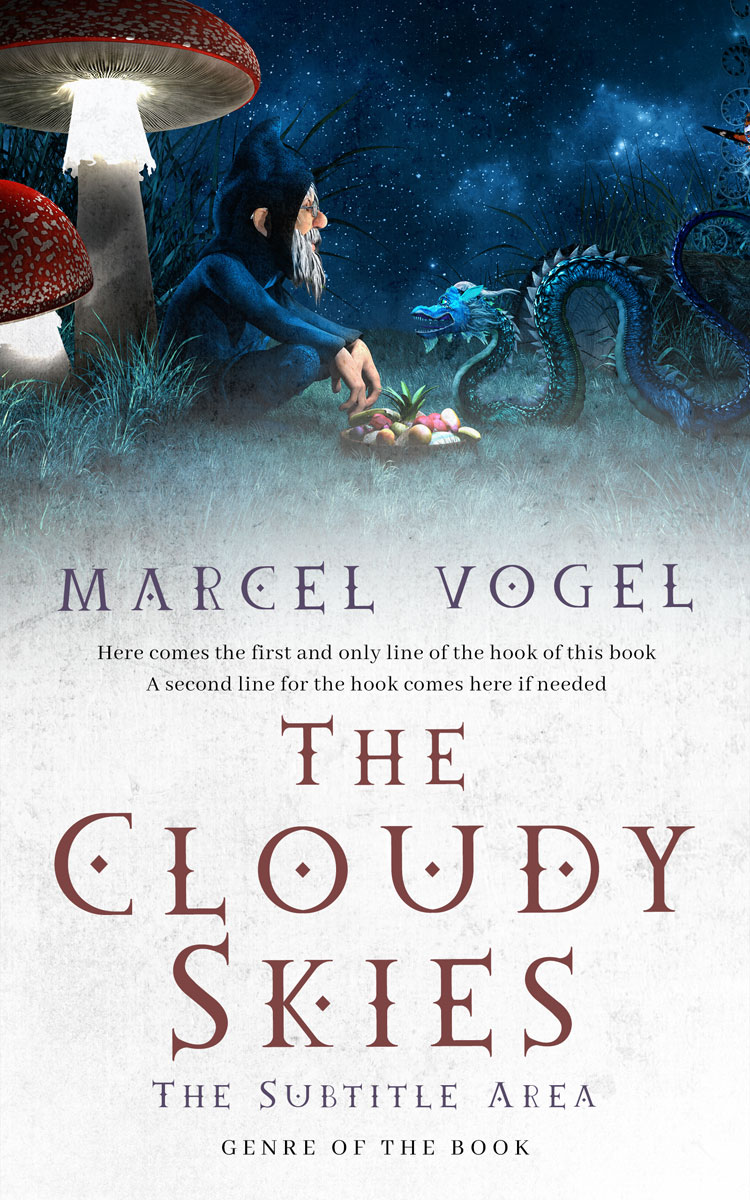 2D view of Premade Fantasy Book Cover - Big Stone