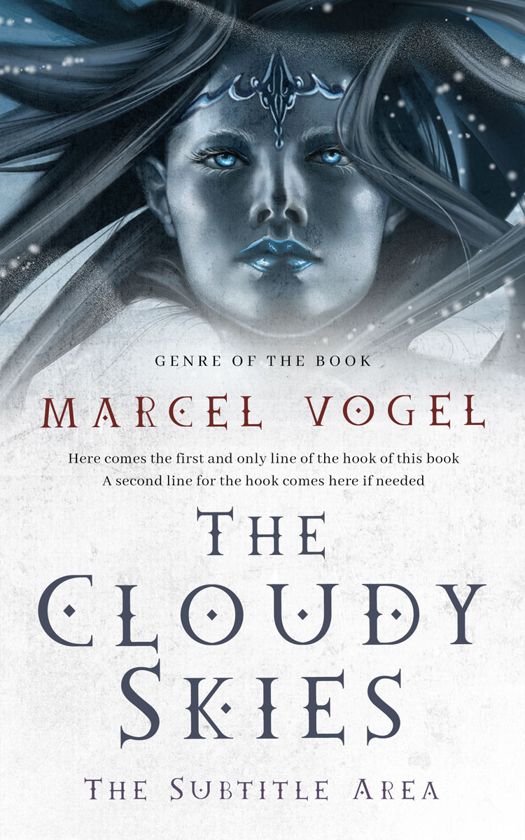 2D view of Premade Fantasy Book Cover - Iron