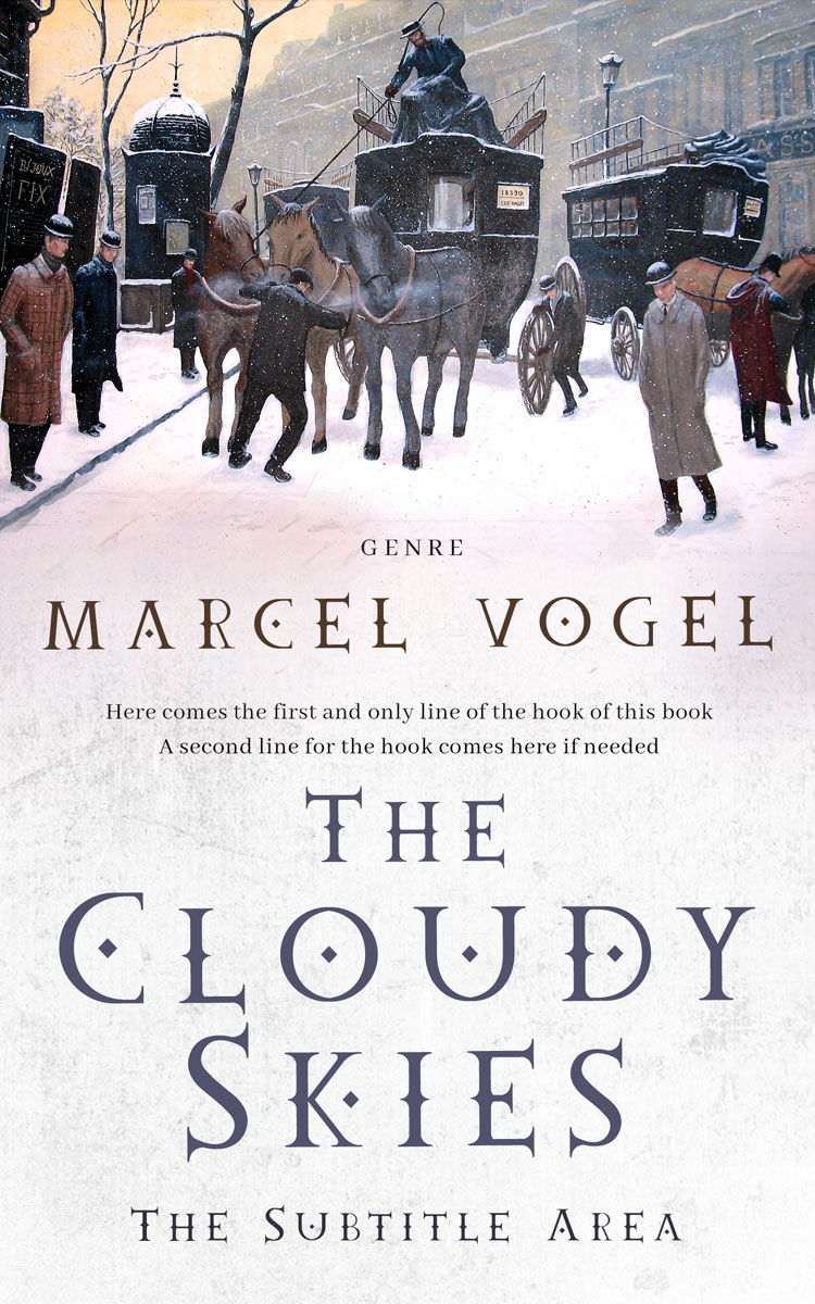 2D view of Premade Historical Book Cover - Ship Gray