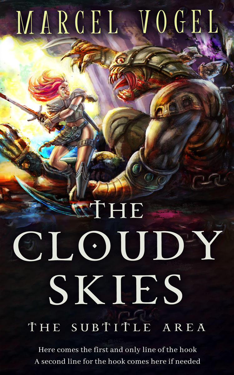 2D view of Premade Fantasy Book Cover - Pavlova