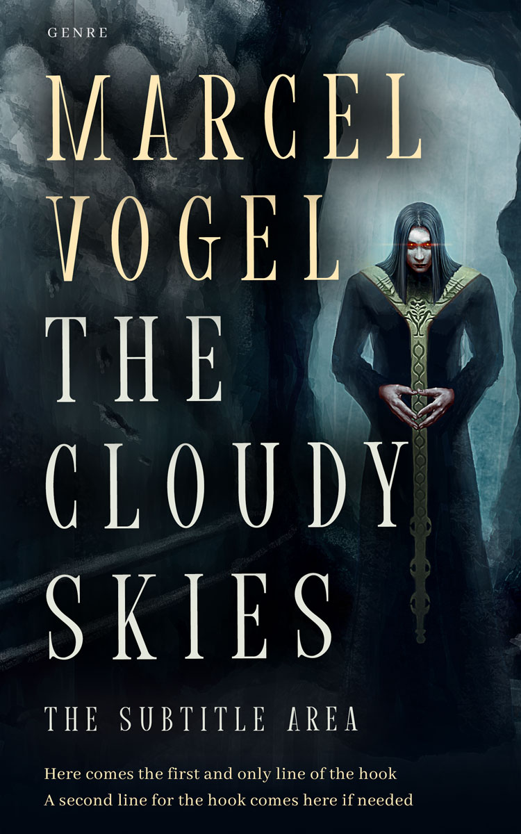 2D view of Premade Fantasy Book Cover - Bunker