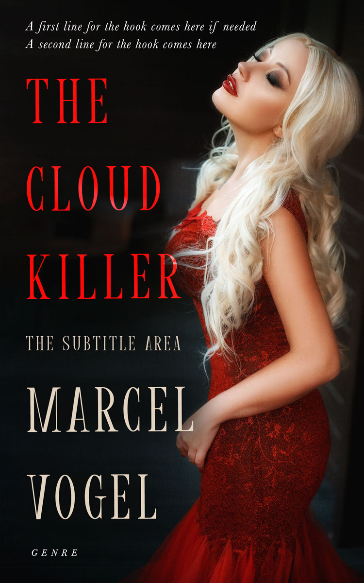 2D view of Premade Romance Book Cover - Old Rose