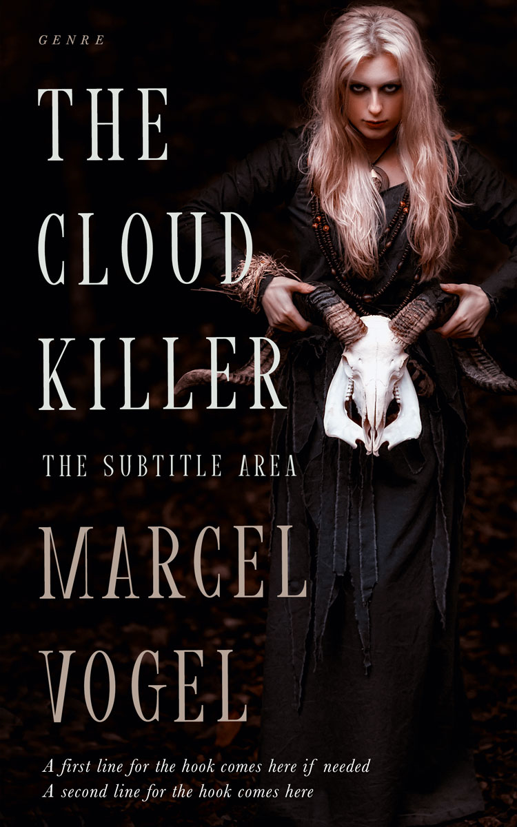 2D view of Premade Fantasy Book Cover - Night Rider