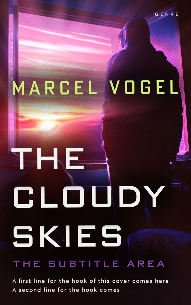 2D view of Premade Mystery & Thriller & Suspense Book Cover - Light Orchid