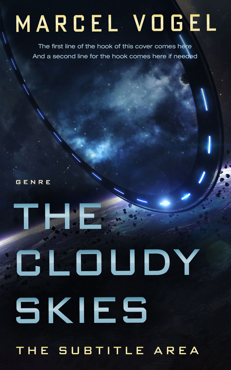 2D view of Premade Science Fiction Book Cover - Mirage