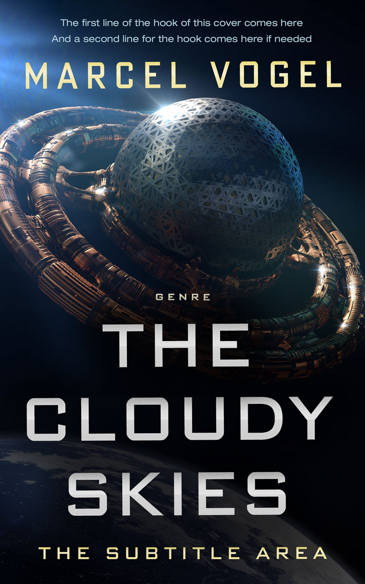 2D view of Premade Science Fiction Book Cover - Bunker