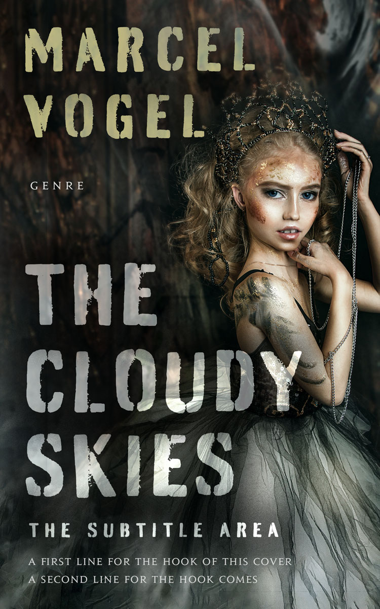 2D view of Premade Horror Book Cover - Heavy Metal