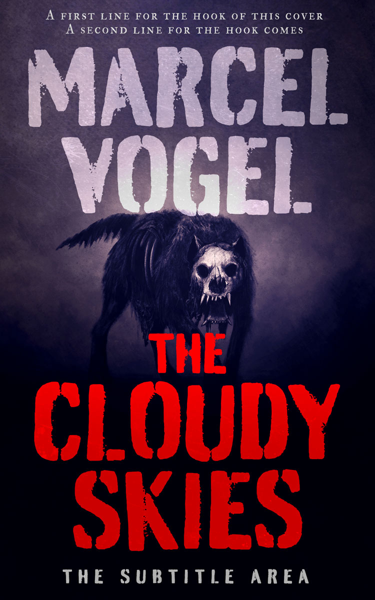 2D view of Premade Horror Book Cover - Chestnut Rose