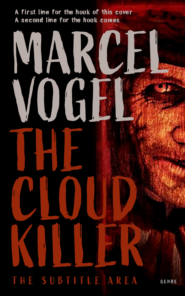 2D view of Premade Horror Book Cover - Graphite