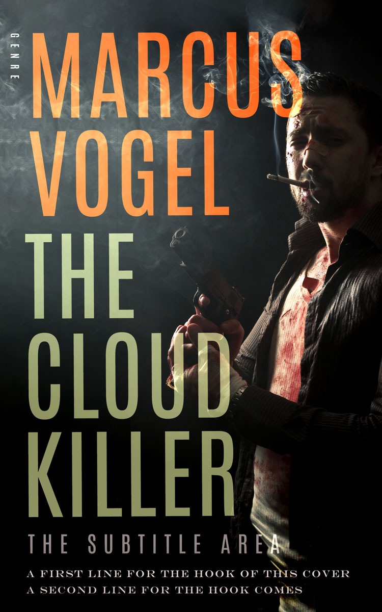 2D view of Premade Mystery & Thriller & Suspense Book Cover - Heavy Metal