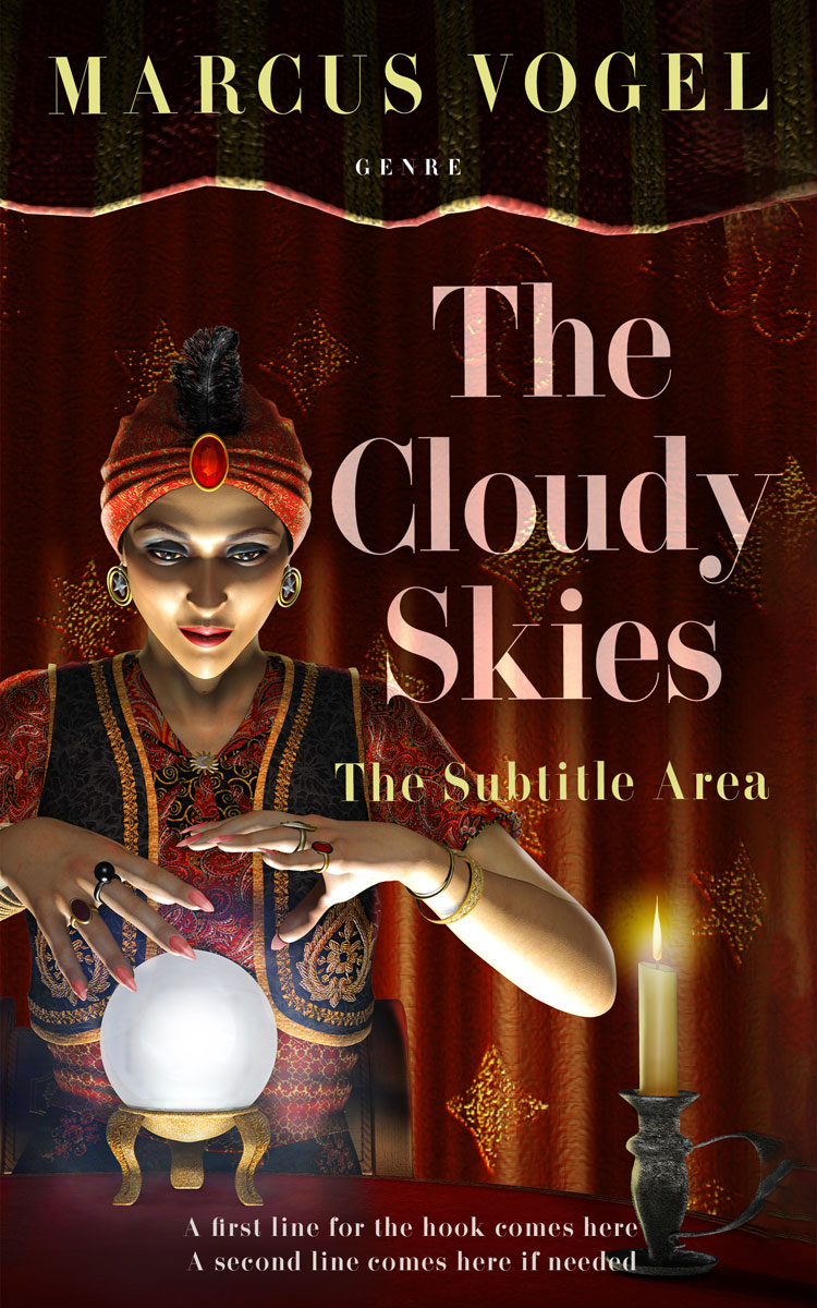 2D view of Premade Mystery & Thriller & Suspense Book Cover - Graphite