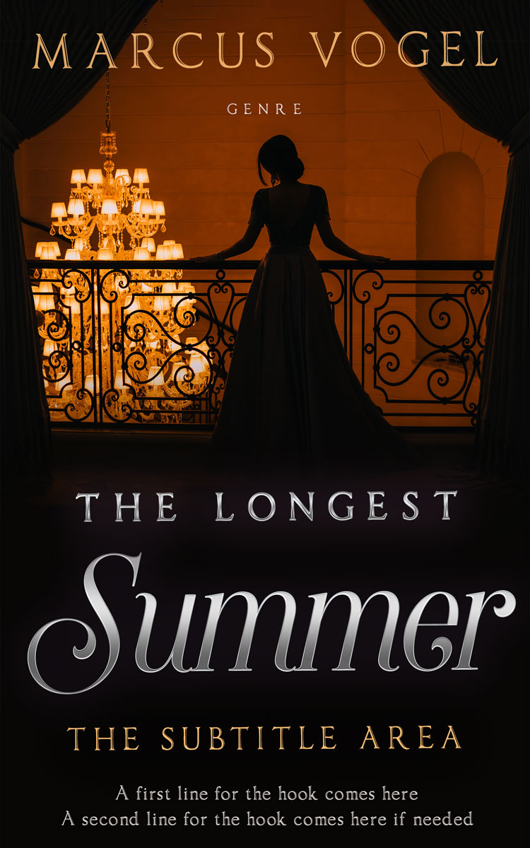 2D view of Premade Fantasy Book Cover - Cod Gray