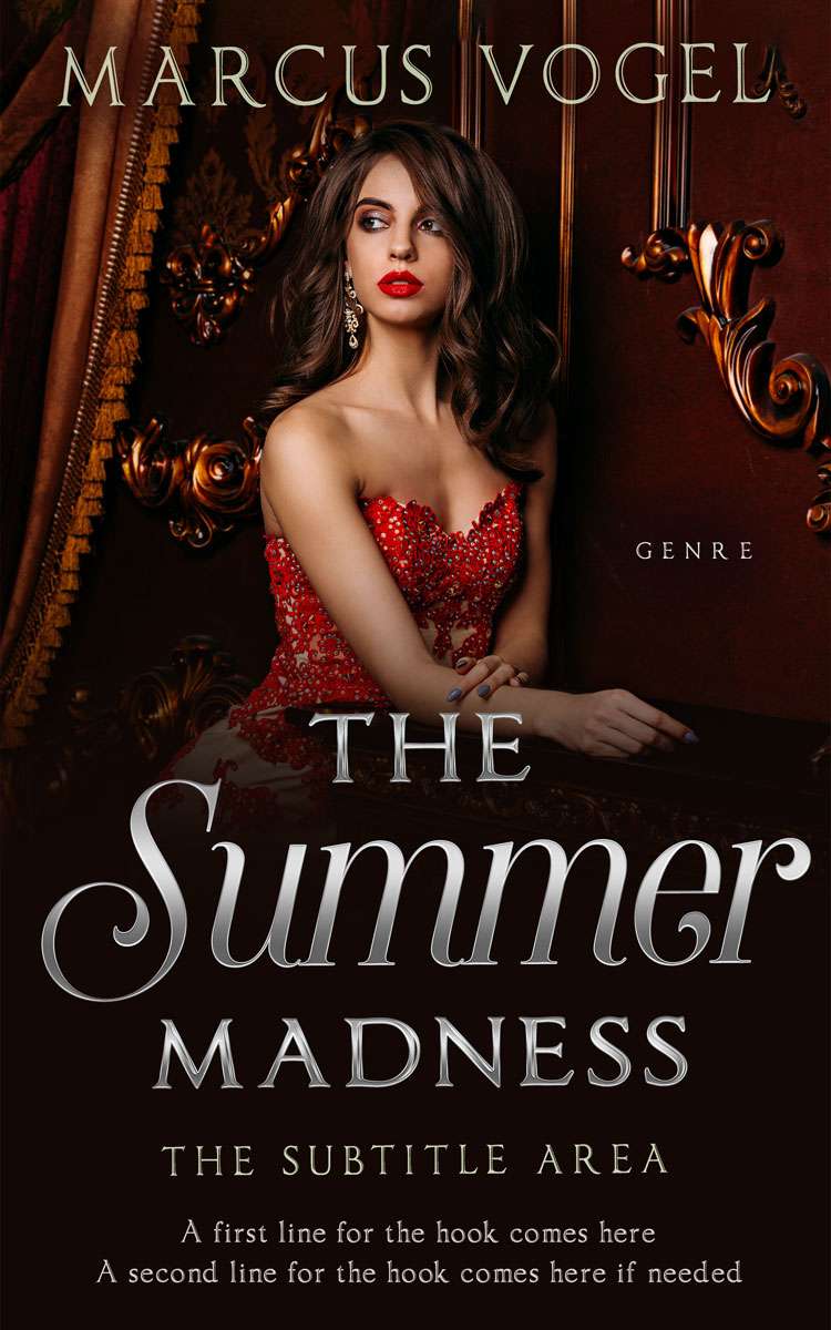 2D view of Premade Romance Book Cover - Crowshead