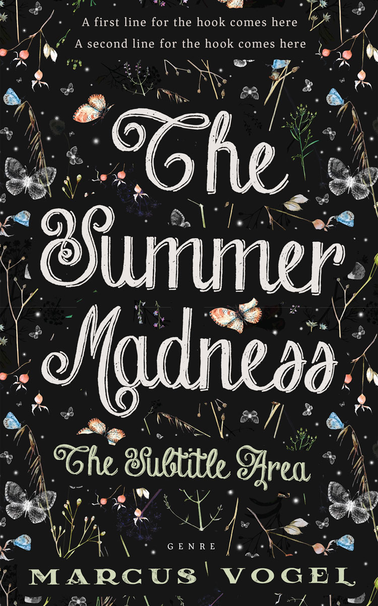 2D view of Premade Abstract Book Cover - Swirl