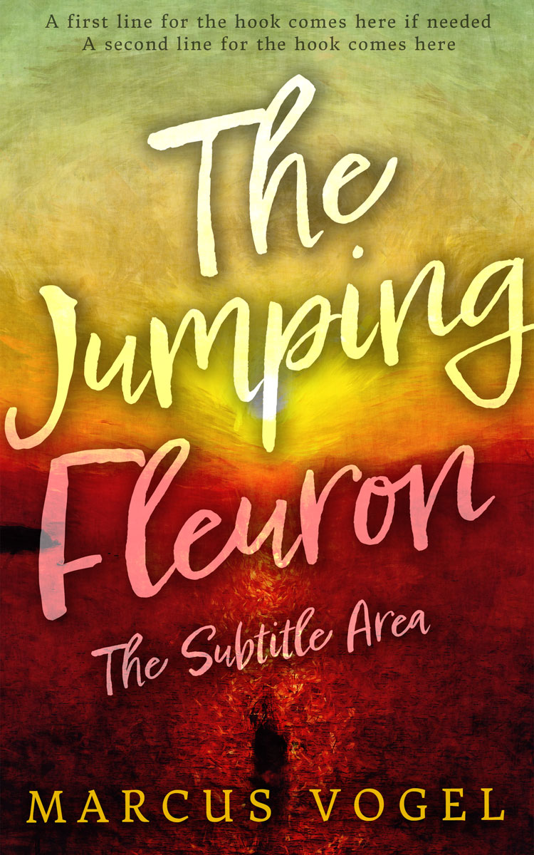 2D view of Premade Abstract Book Cover - Sundance