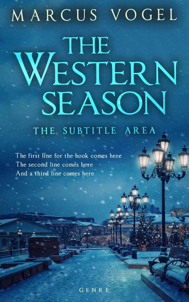 2D view of Premade Romance Book Cover - Blumine