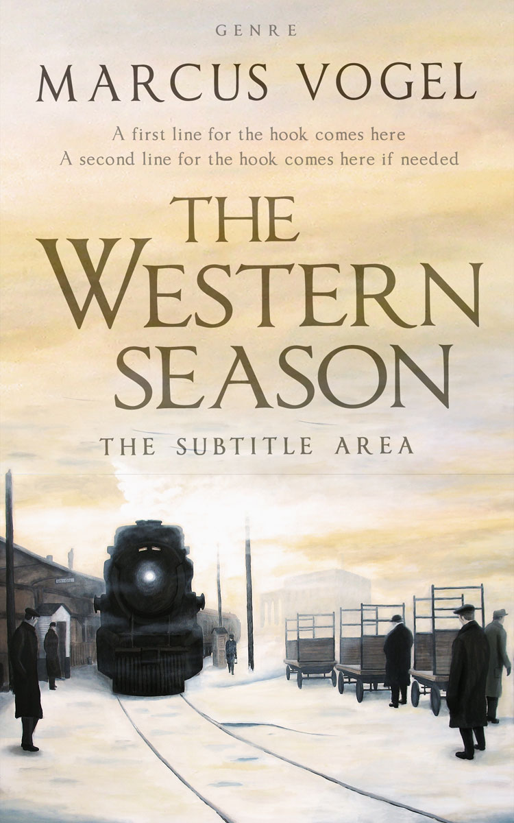 2D view of Premade Historical Book Cover - Stark White