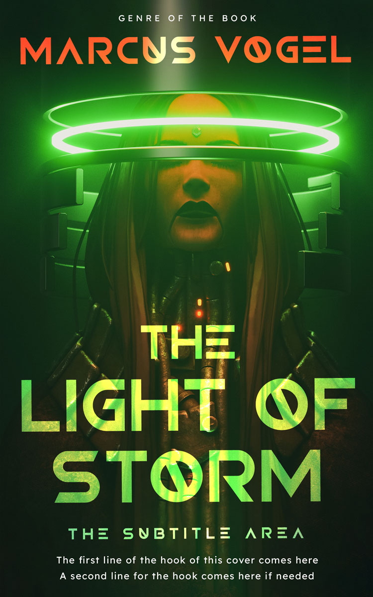 2D view of Premade Science Fiction Book Cover - Mallard