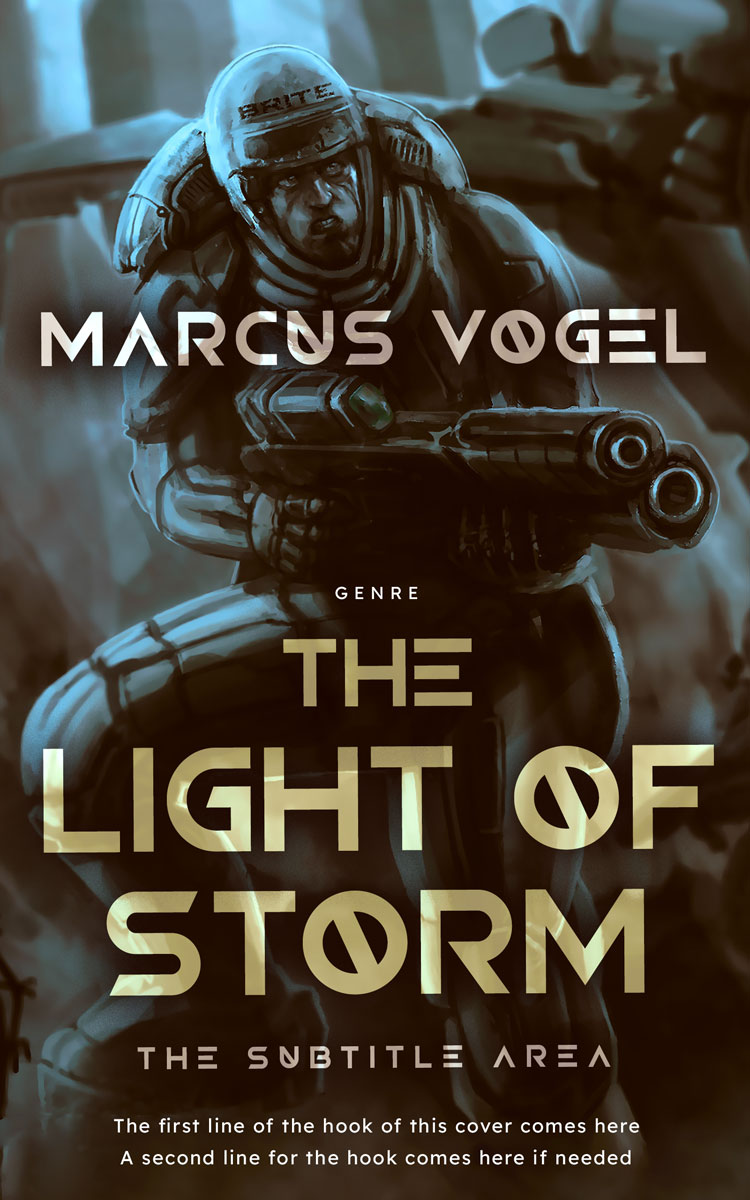 2D view of Premade Science Fiction Book Cover - Birch