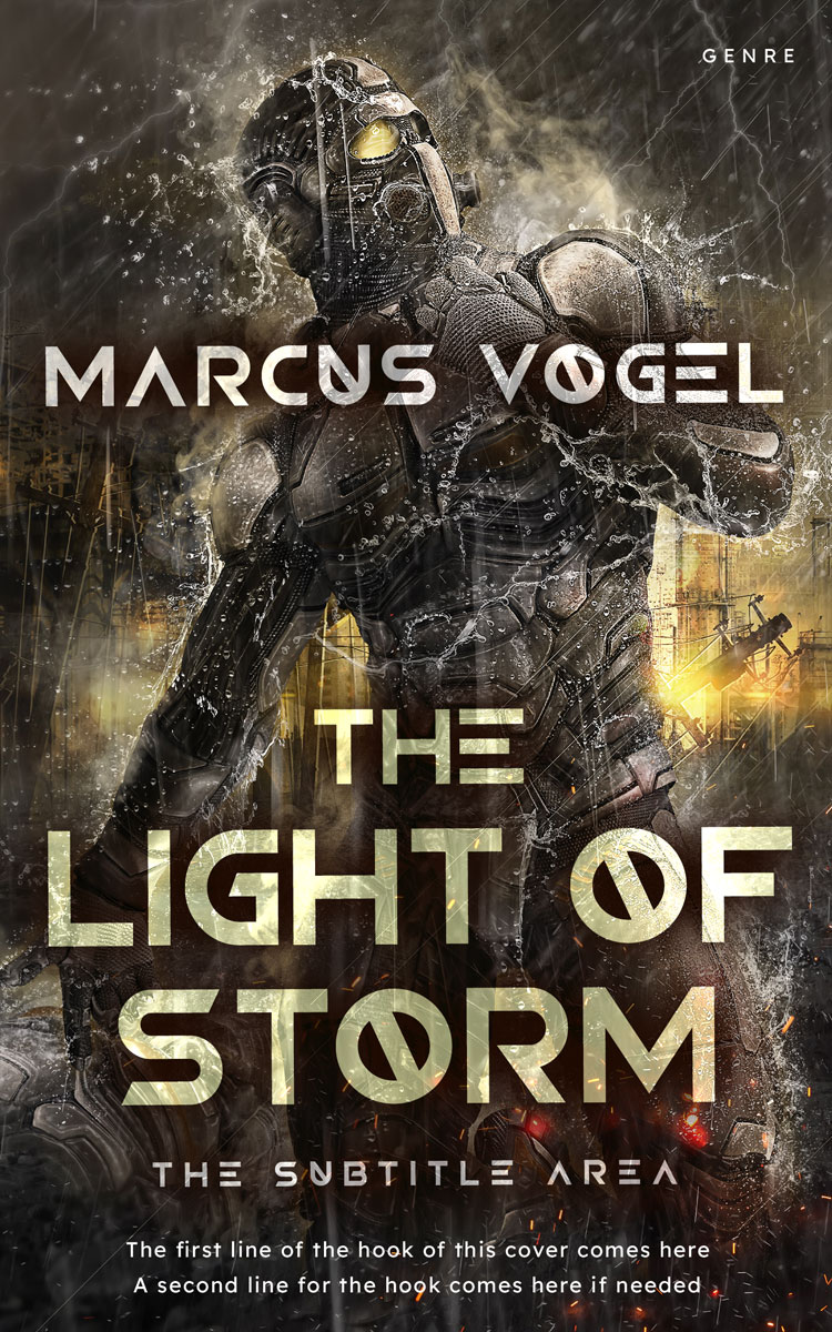 2D view of Premade Apocalyptica Book Cover - Birch