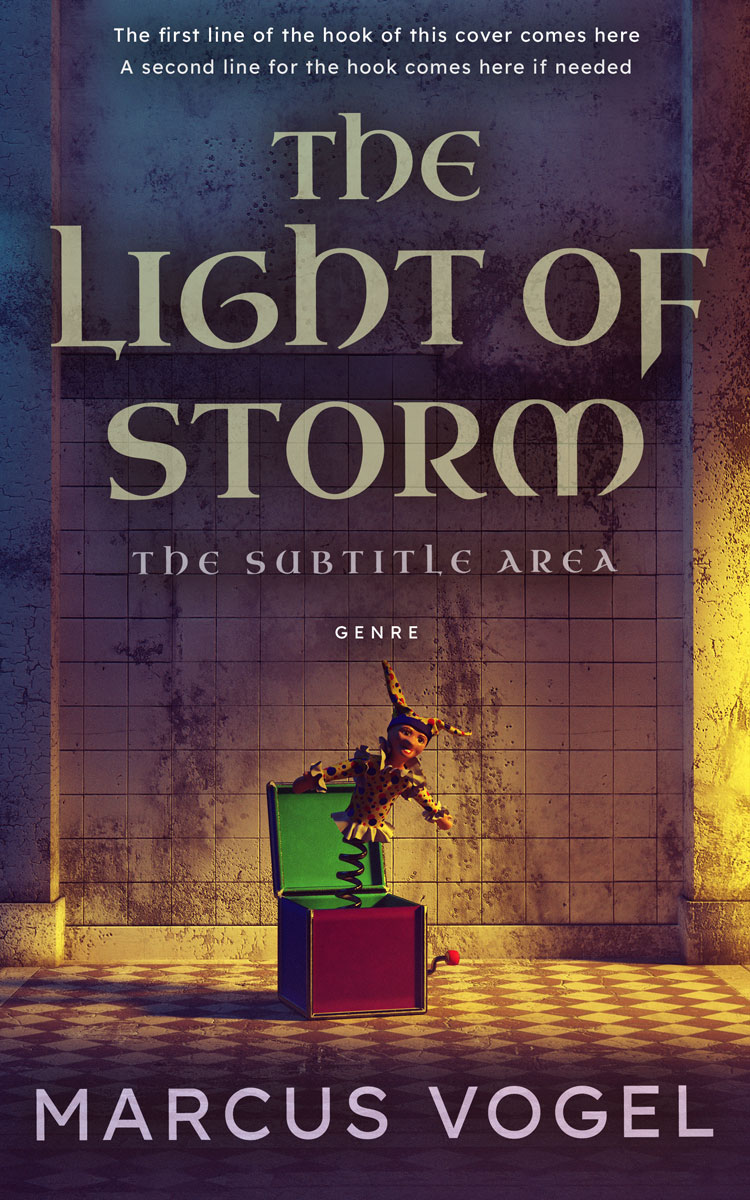 2D view of Premade Horror Book Cover - Blackcurrant