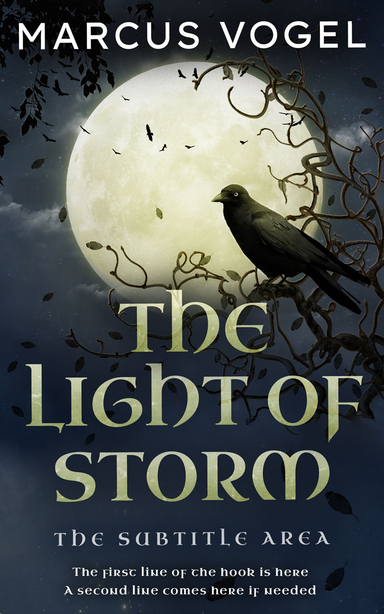 2D view of Premade Fantasy Book Cover - Green Mist