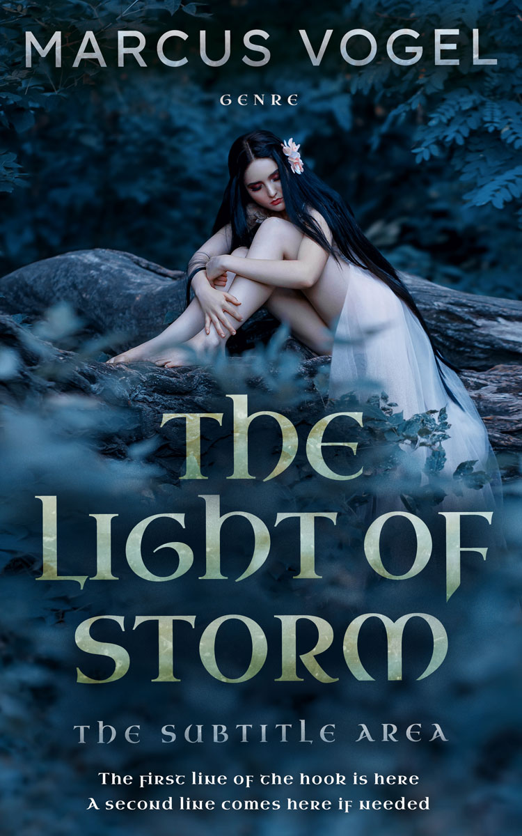 2D view of Premade Fantasy Book Cover - Elephant