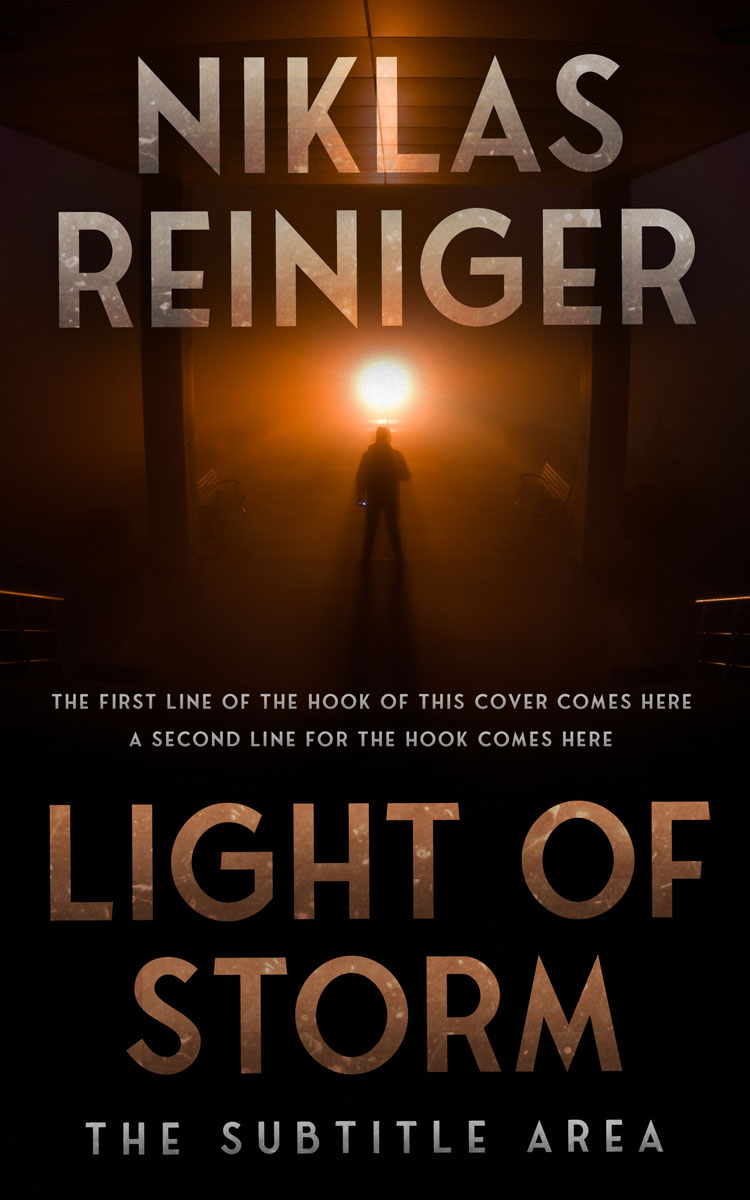 2D view of Premade Mystery & Thriller & Suspense Book Cover - Graphite