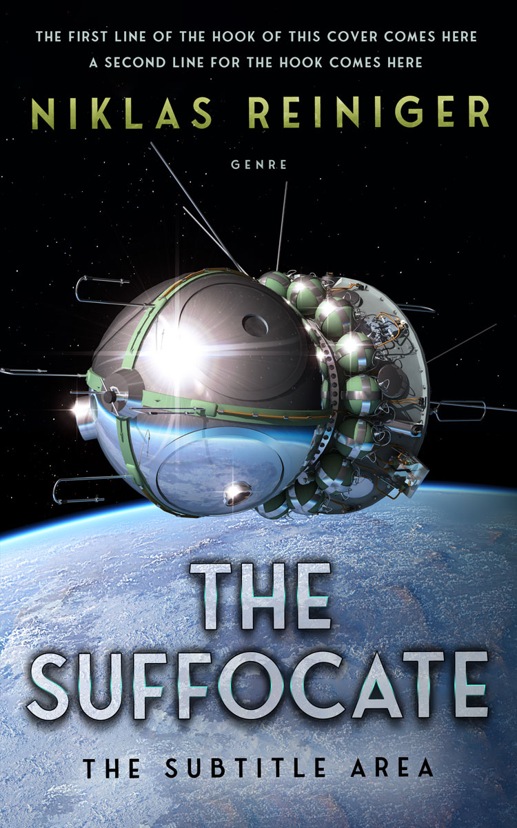 2D view of Premade Science Fiction Book Cover - Heather