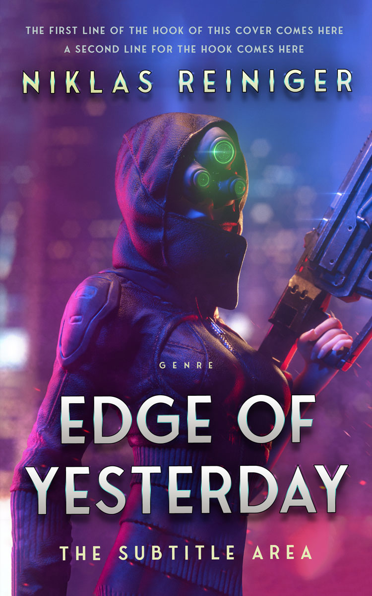 2D view of Premade Science Fiction Book Cover - Bossanova