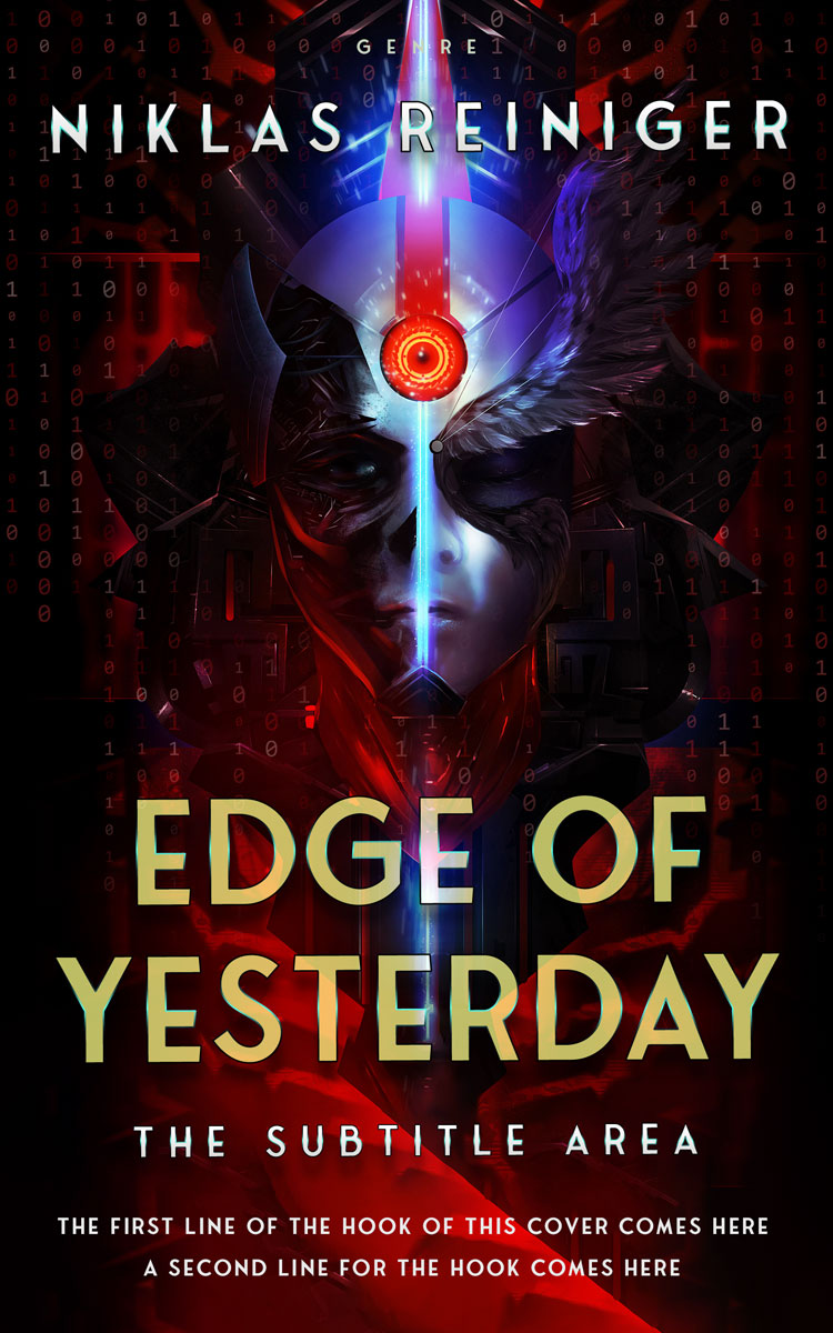 2D view of Premade Science Fiction Book Cover - Asphalt