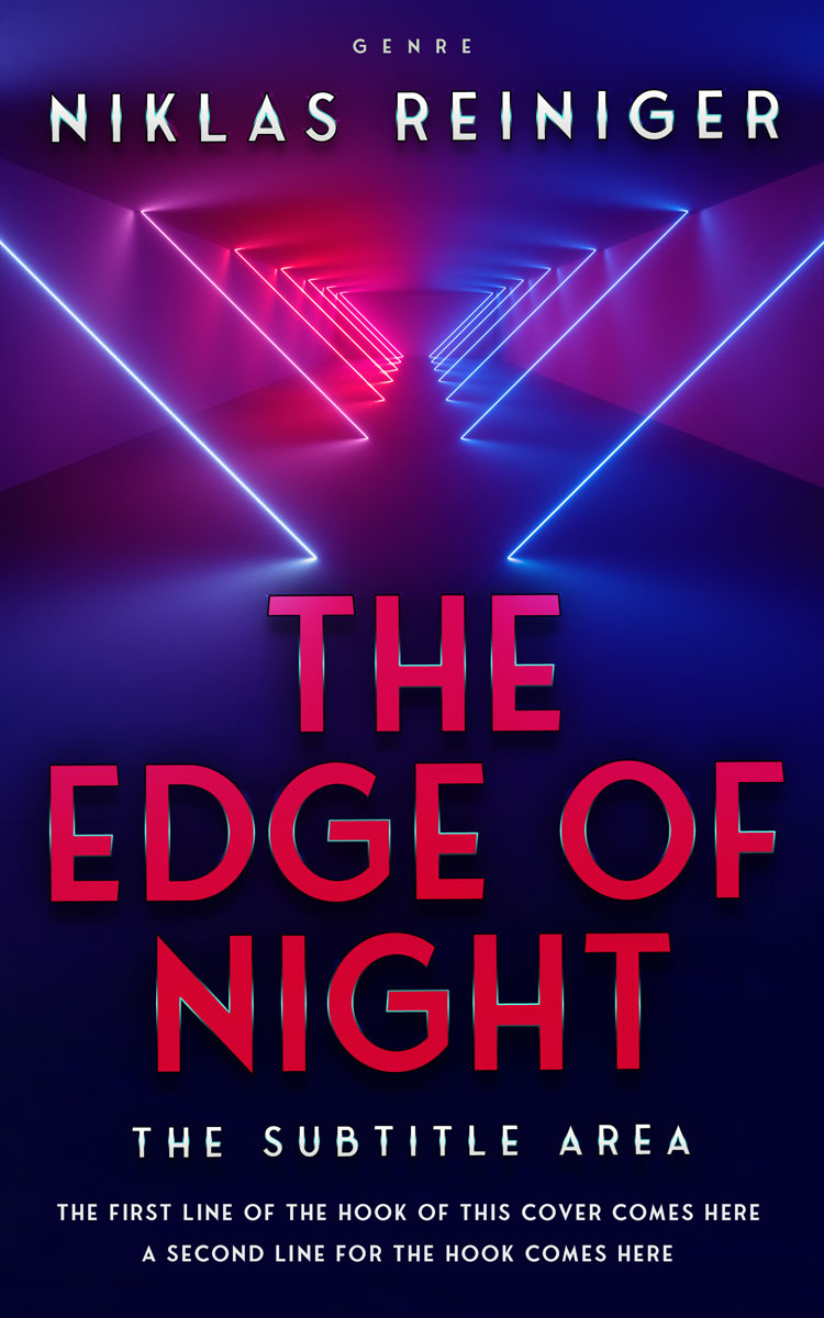 2D view of Premade Science Fiction Book Cover - Violet