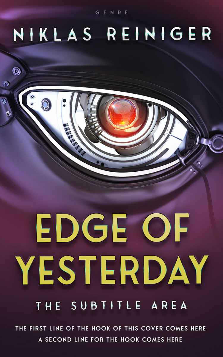 2D view of Premade Science Fiction Book Cover - Thunder