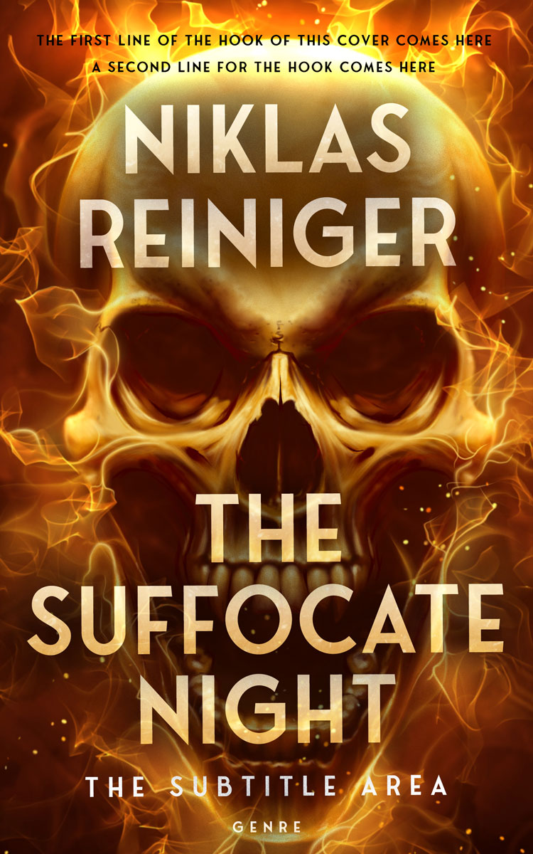 2D view of Premade Horror Book Cover - Cafe Royale