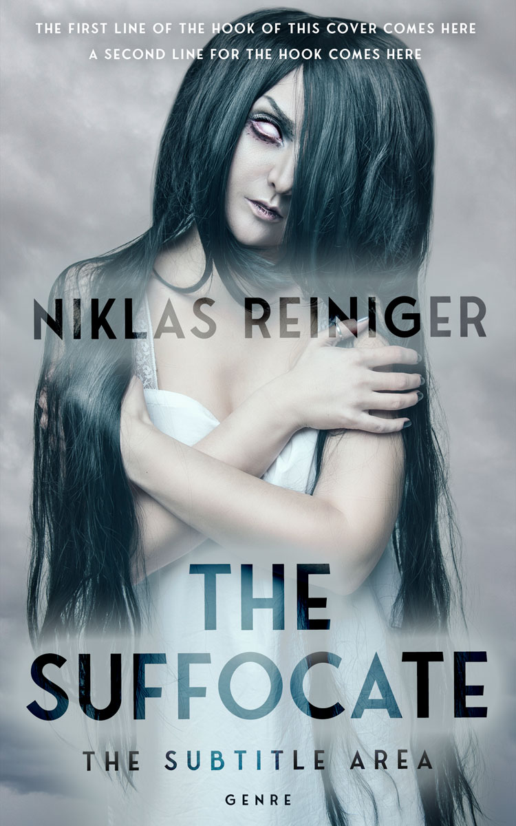 2D view of Premade Horror Book Cover - Silver Sand