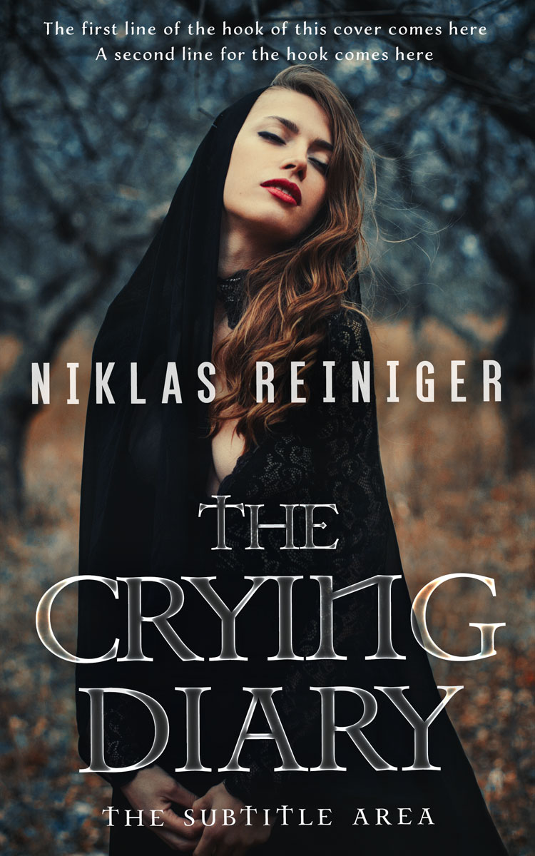 2D view of Premade Fantasy Book Cover - Shark