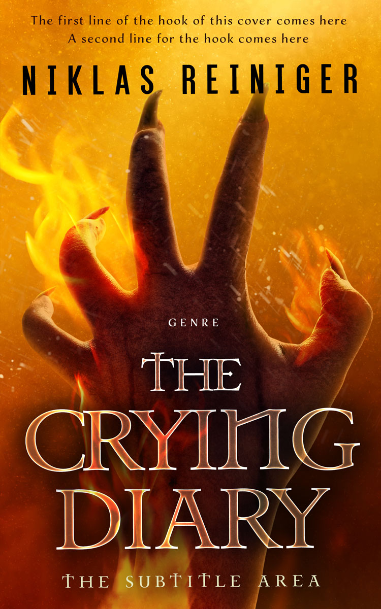 2D view of Premade Fantasy Book Cover - Meteor