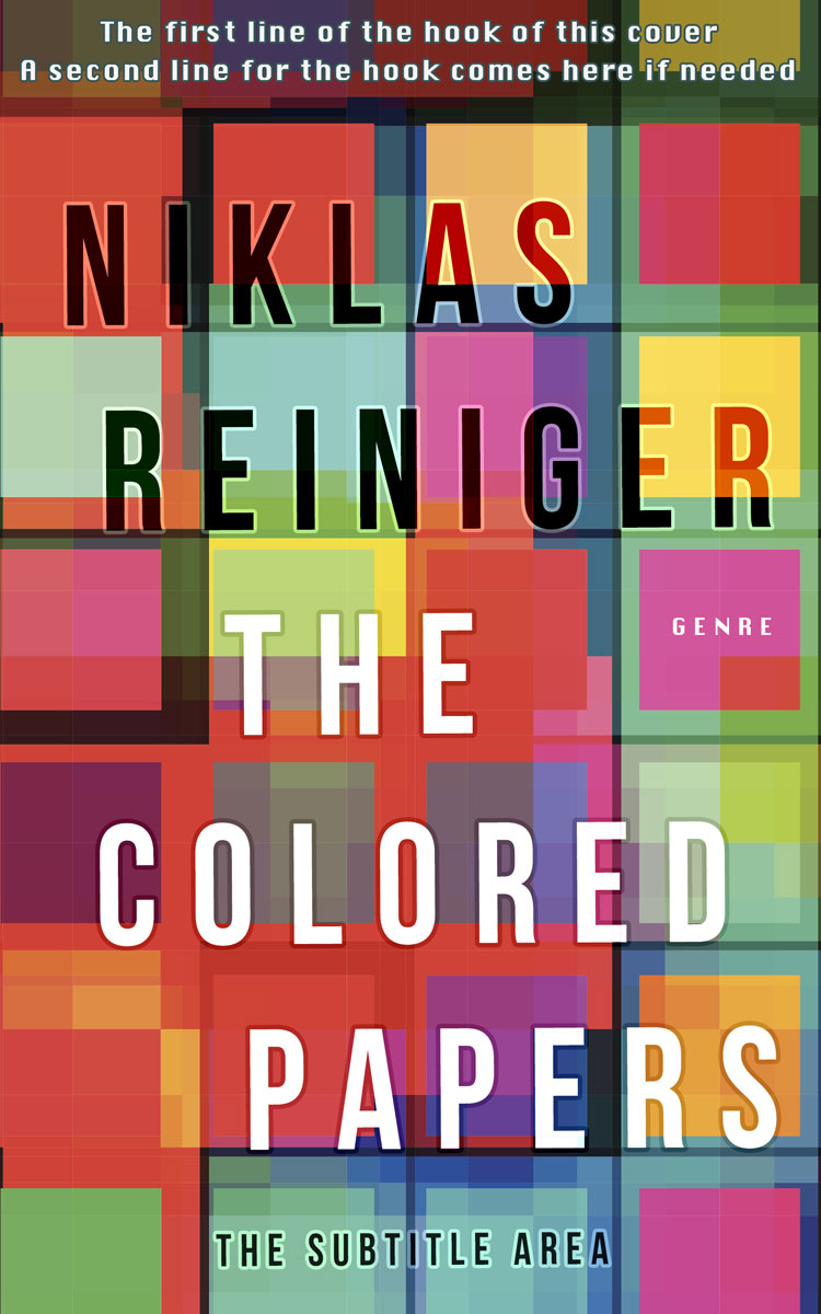 2D view of Premade Abstract Book Cover - Chestnut Rose