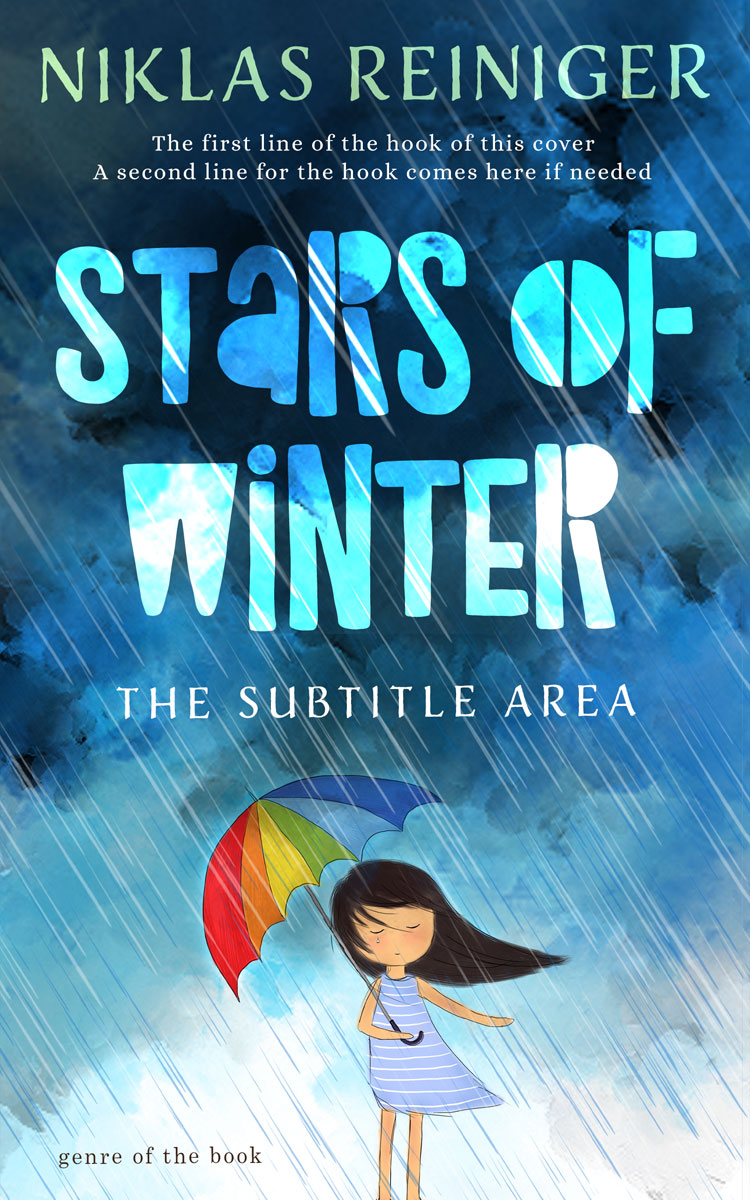 2D view of Premade Children's Book Cover - Biscay