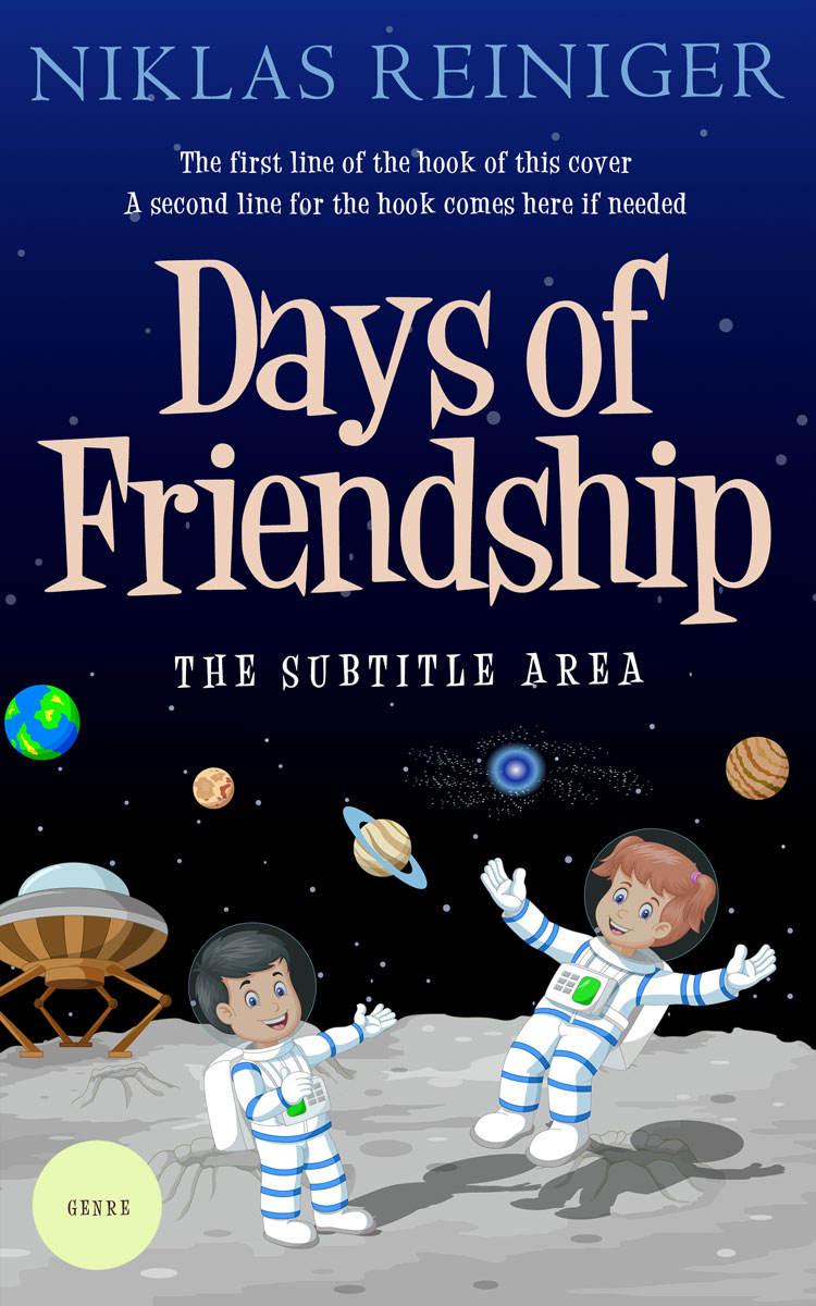 2D view of Premade Children's Book Cover - Violet