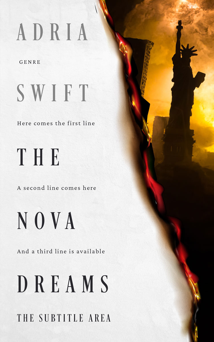 2D view of Premade Apocalyptica Book Cover - El Paso