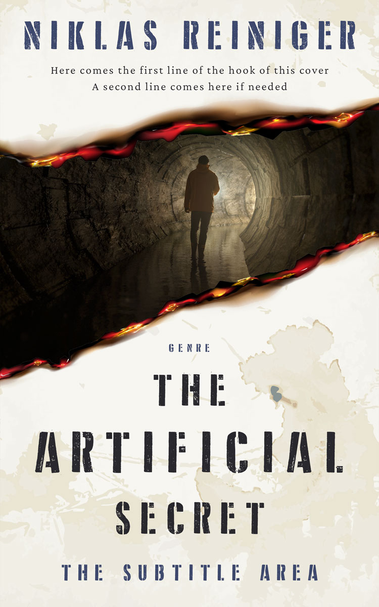 2D view of Premade Mystery & Thriller & Suspense Book Cover - Satin Linen