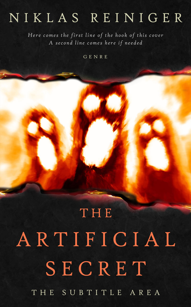 2D view of Premade Apocalyptica Book Cover - Cocoa Brown