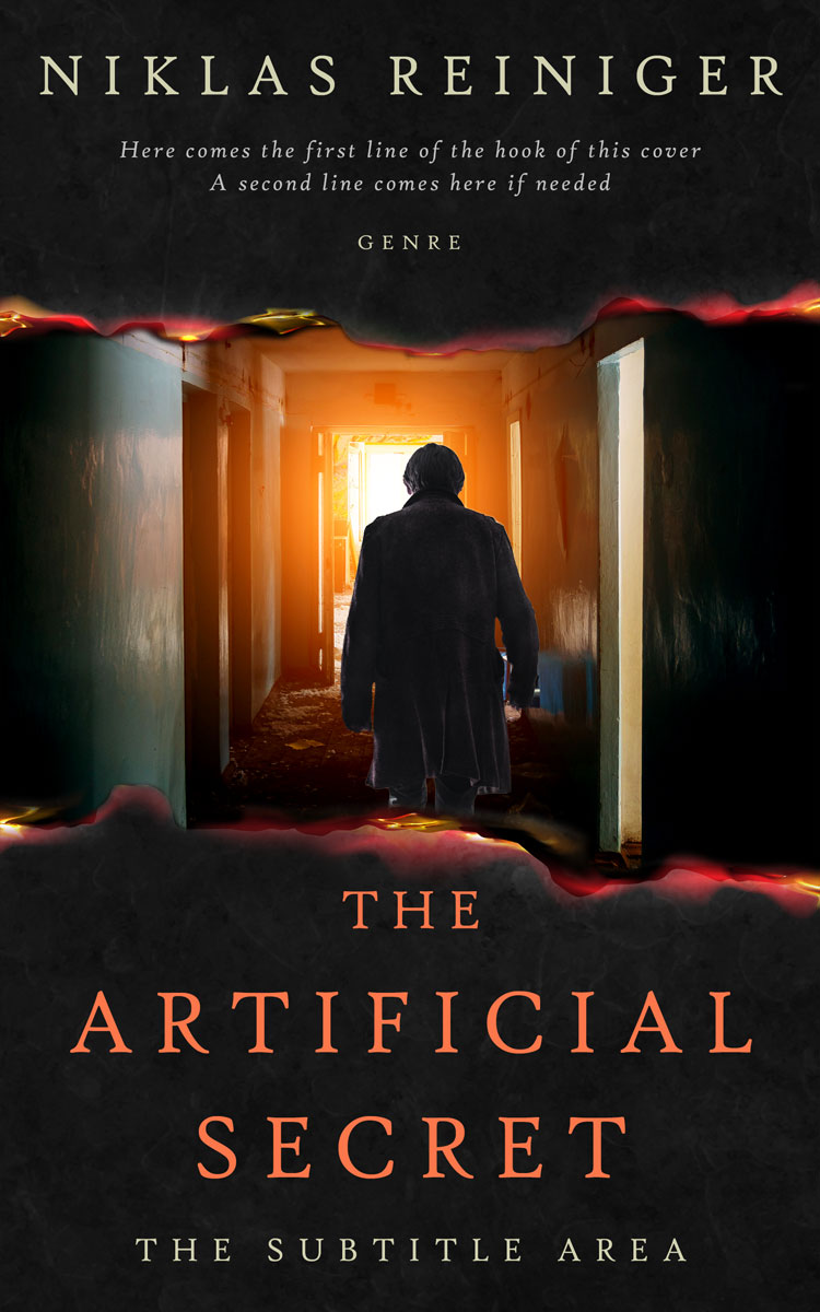 2D view of Premade Mystery & Thriller & Suspense Book Cover - Cod Gray