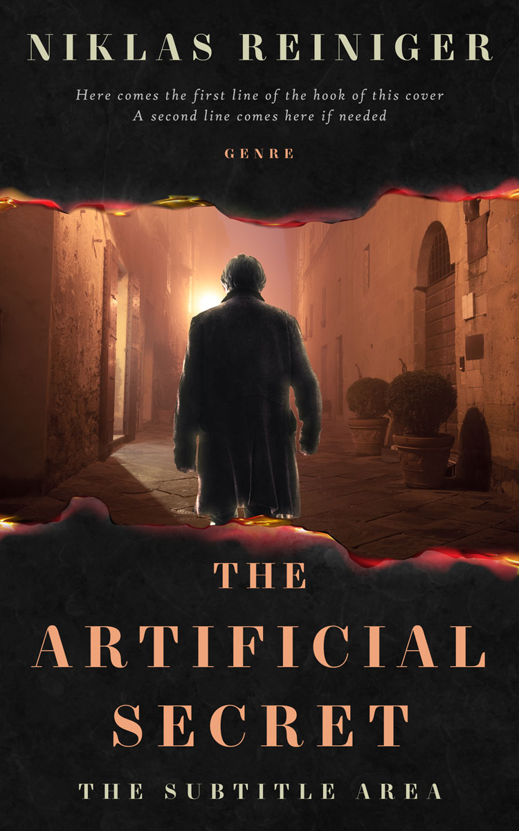 2D view of Premade Mystery & Thriller & Suspense Book Cover - Muddy Waters