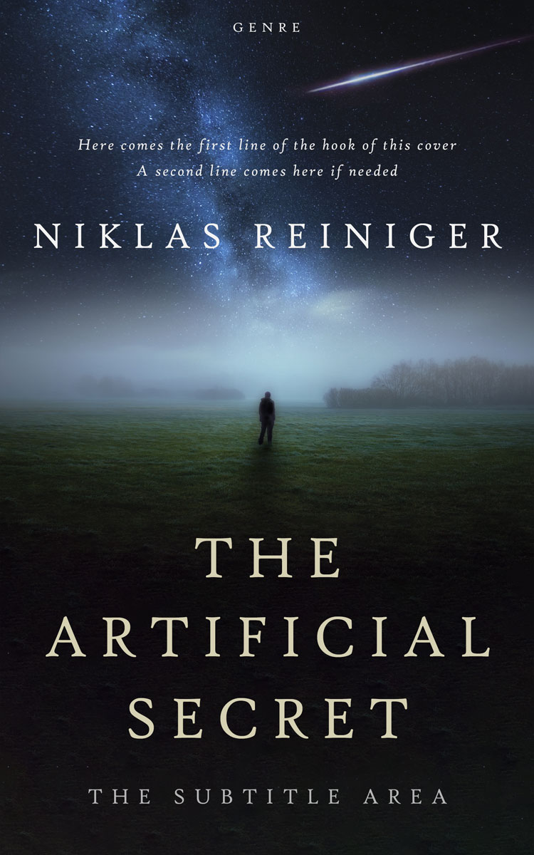 2D view of Premade Horror Book Cover - Shark