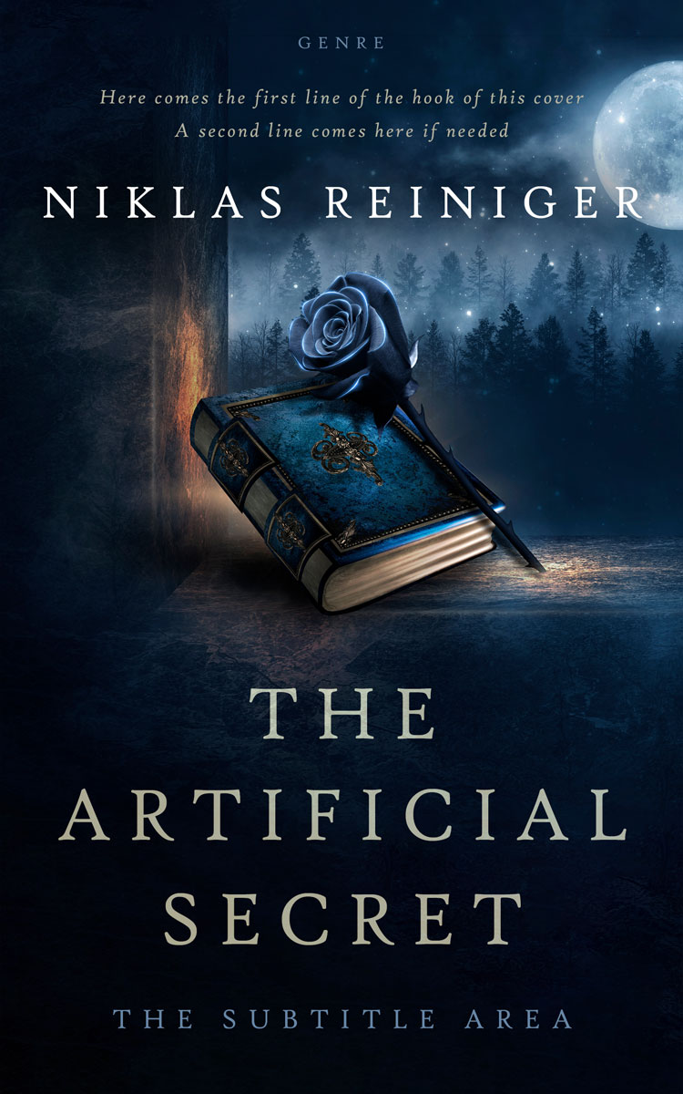 2D view of Premade Horror Book Cover - Firefly