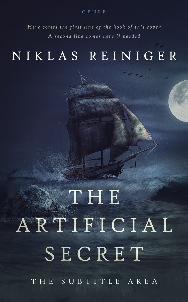 2D view of Premade Historical Book Cover - Ebony Clay